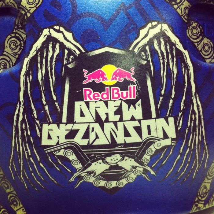 Drew Bezanson New Red Bull Helmet