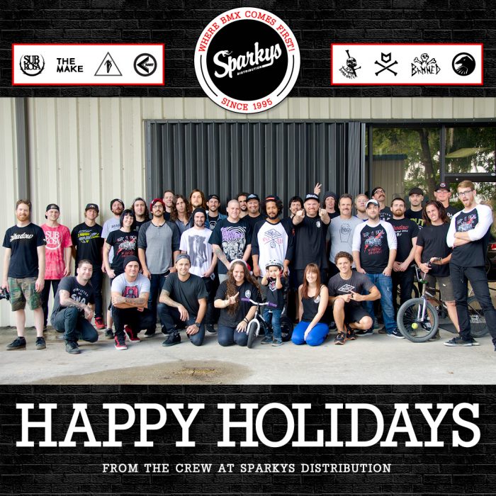 Happy Holidays from the Crew at Sparkys